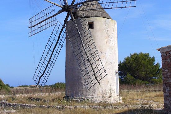 Percorso attraverso i mulini di Formentera