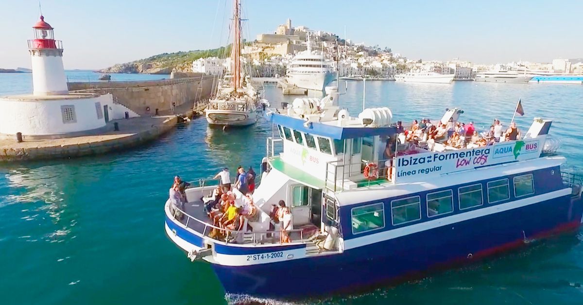 Aquabus Low Cost Ferry and explore Ibiza!